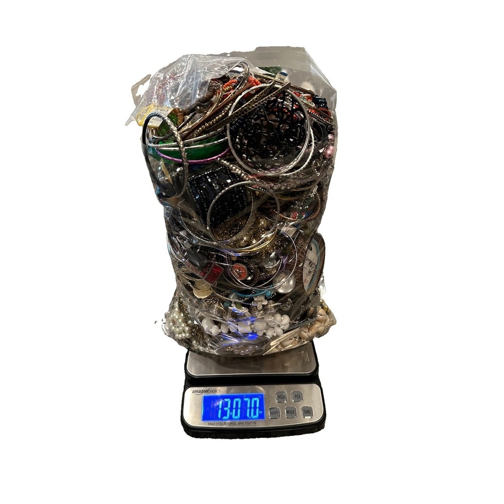 13 Lbs Vintage To Now WEAR CRAFT REPAIR Junk Drawer‎ Jewelry Lot
